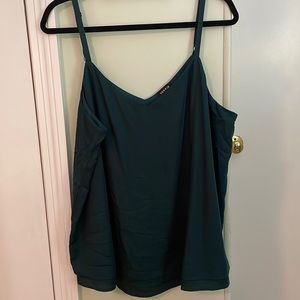 Dark green flowing blouse torrid size 1
